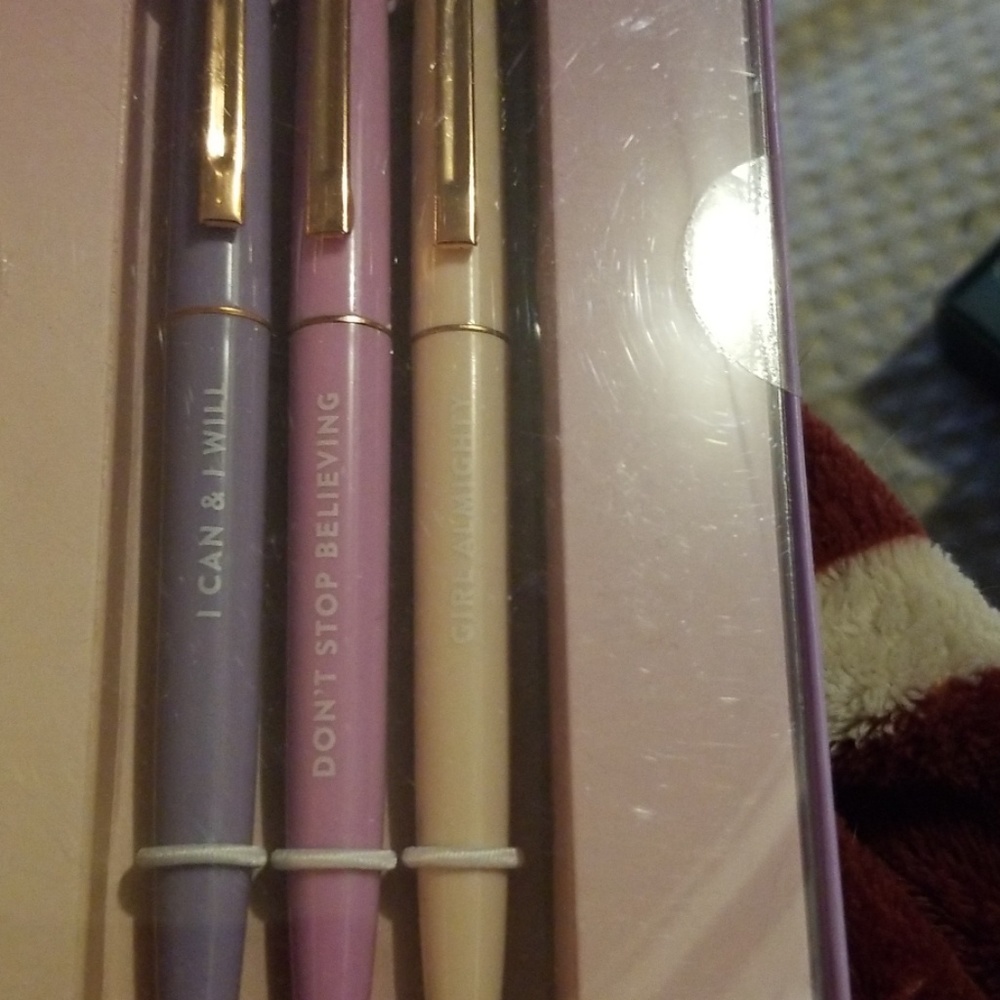 Motivational pens.